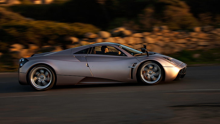 gray coupe die-cast model, Pagani Huayra, supercars, mode of transportation, HD wallpaper