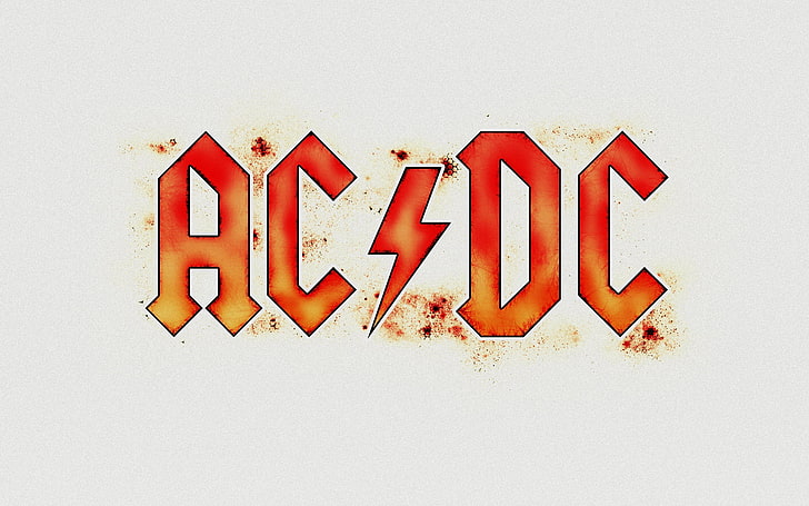AC DC logo, acdc, music, hard rock, sign, backgrounds, text, symbol