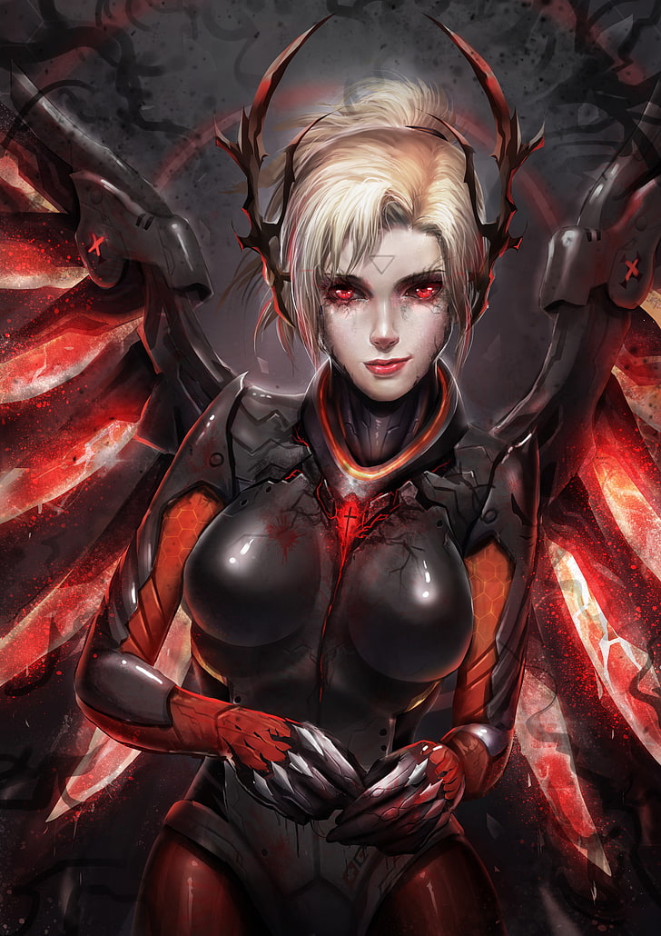 untitled, Overwatch, Mercy (Overwatch), one person, adult, women, HD wallpaper