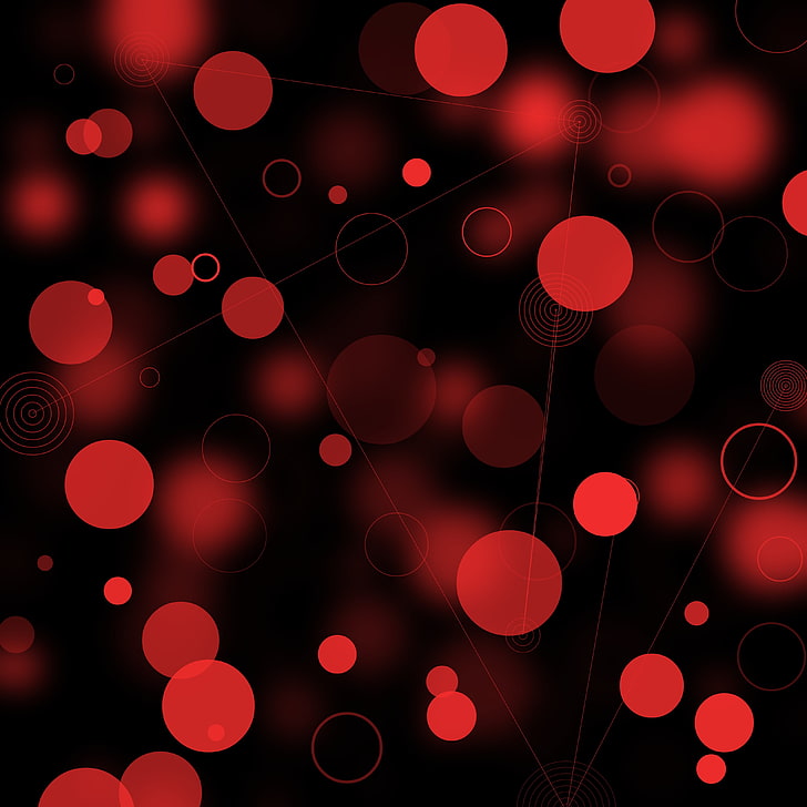 red and black wallpaper, material style, simple, colorful, Android Marshmallow, HD wallpaper