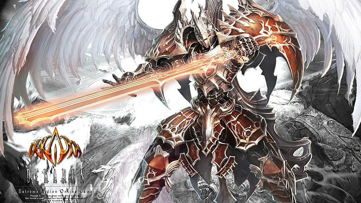 wings, armor, Dekaron, cold temperature, no people, ice, high angle view