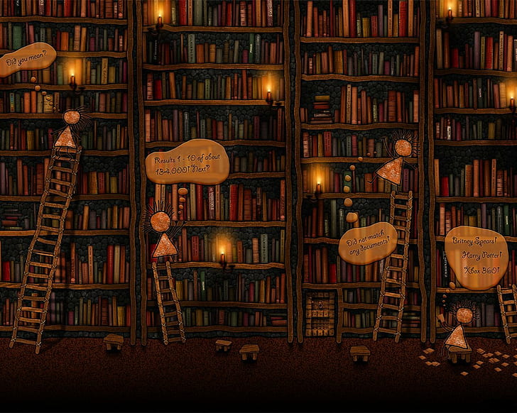 Hd Wallpaper, Harry Potter Bookcase Wallpaper