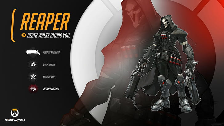 Reaper, Blizzard Entertainment, Overwatch, Video Games, HD wallpaper