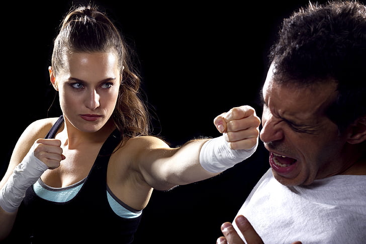 punch, training, self defense