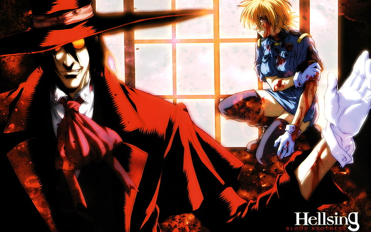 hellsing alucard vampires seras victoria 1920x1200  Anime Hellsing HD Art, HD wallpaper