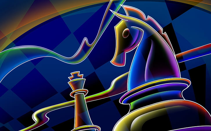 Chess Pieces Drawing, knight and bishop chess pieces wallpaper