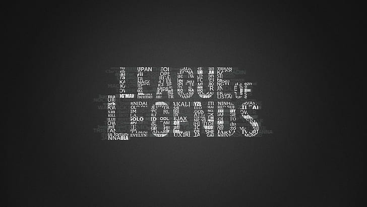 League of Legends, typography, video games, monochrome, HD wallpaper