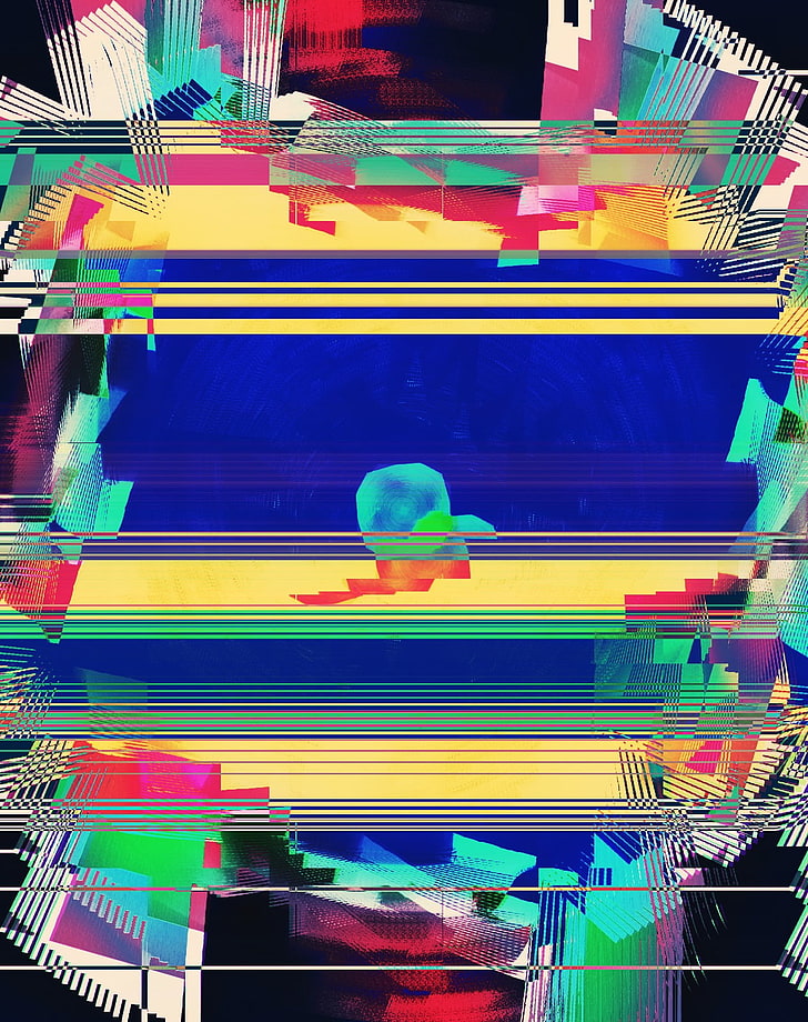 glitch art, LSD, abstract, multi colored, no people, store