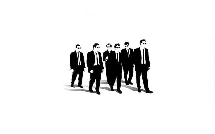 Reservoir Dogs, man wearing blazers while walking illustration