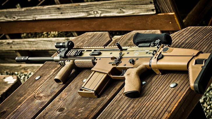 Weapons, FN SCAR, Assault Rifle, HD wallpaper