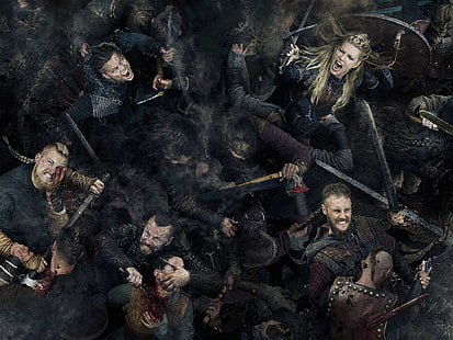 HD wallpaper: vikings, tv shows, hd, 4k, group of people, young women,  large group of people | Wallpaper Flare