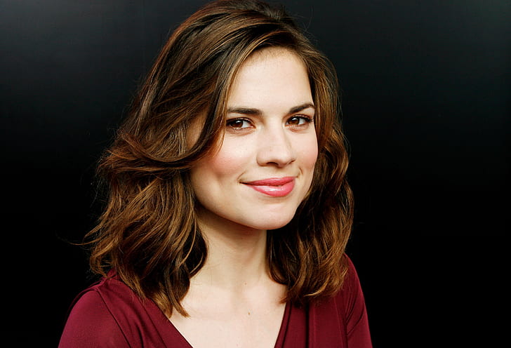 Actresses, Hayley Atwell, Brown Eyes, Brunette, Face, Girl, HD wallpaper