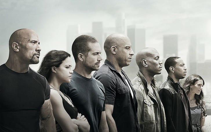 Vin Diesel, movies, Tyrese Gibson, Dwayne Johnson, Fast and Furious, HD wallpaper