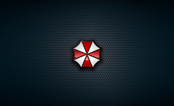Umbrella Corporation logo, red, cross, Resident Evil, Biohazard