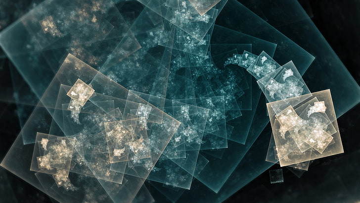 digital wallpaper illustration, abstract, fractal, crystal, jewelry, HD wallpaper
