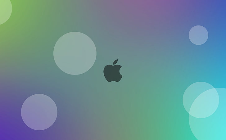 Apple Bubble 2, Computers, Mac, macos, ios, blue, tvos, idevice, HD wallpaper