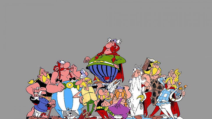 asterix, group of people, multi colored, adult, creativity, HD wallpaper