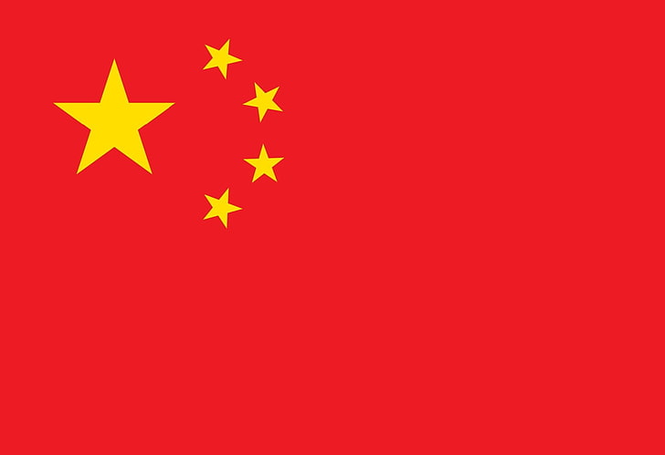 China flag, Five-Starred Red flag , star shape, celebration, copy space, HD wallpaper