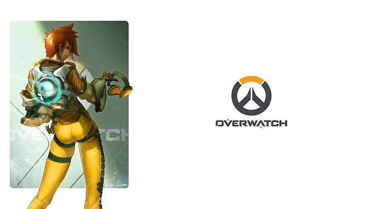 Overwatch illustration, Tracer (Overwatch), representation, human representation, HD wallpaper