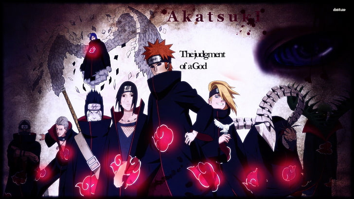 Naruto Shippuuden Akatsuki, Uchiha Itachi, Deidara, Kakuzu, Pein, HD wallpaper