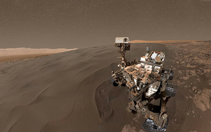 selfie, Curiosity Rover, duna, mars