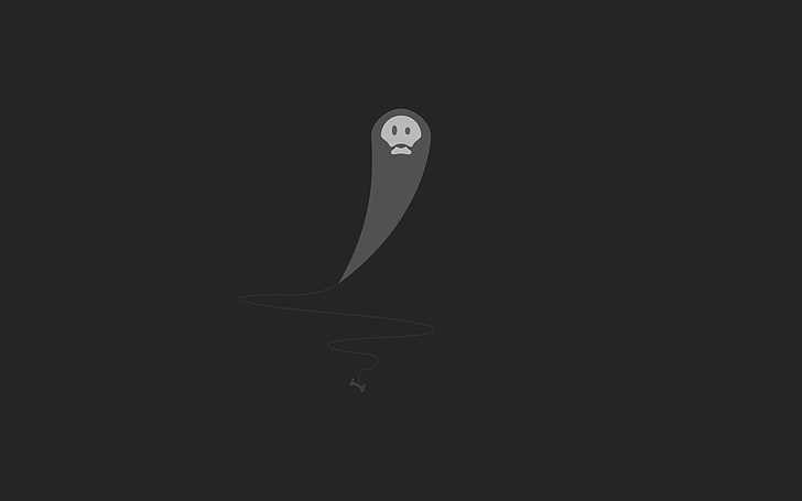 Grim Reaper illustration, minimalism, digital art, simple, studio shot