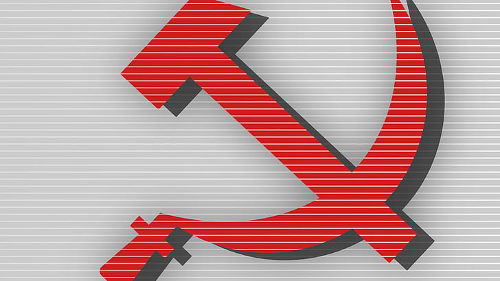 communism, red, white, artwork, USSR, HD wallpaper