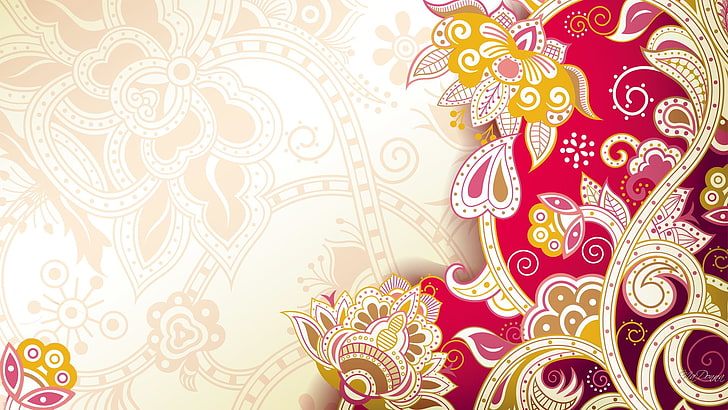 HD wallpaper: abstract, floral, pattern, design, art, flower, wallpaper,  decoration | Wallpaper Flare