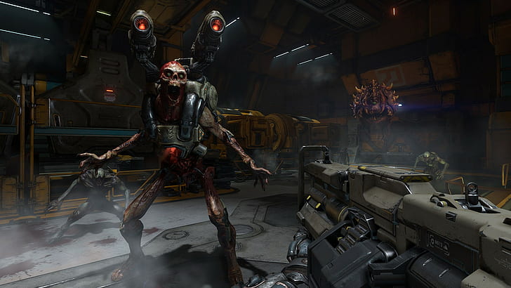 Doom (game), Doom 4, Id Software Video Game, First-Person Shooter, HD wallpaper