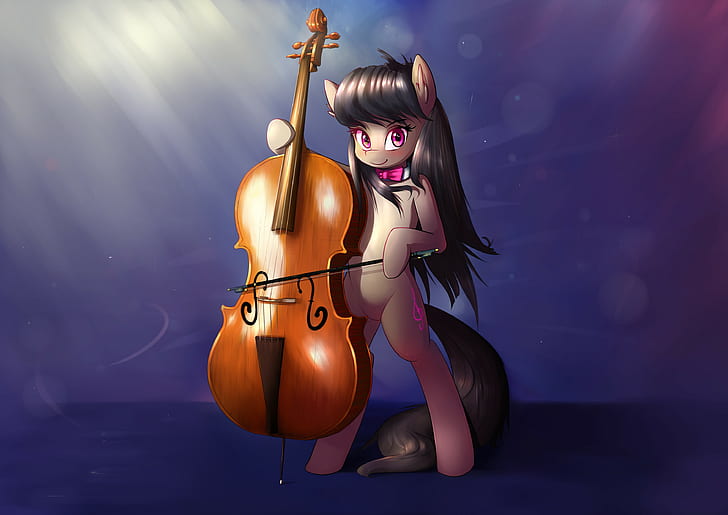 3507x2480 px Mlp: Fim My Little Pony Octavia Violin Video Games Kingdom Hearts HD Art