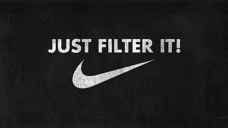 Just Do It., Nike, texture, dark, communication, western script, HD wallpaper