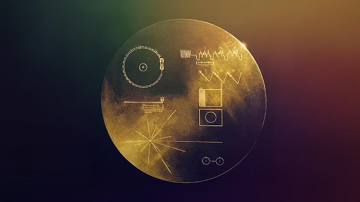 space, Voyager Golden Record, HD wallpaper