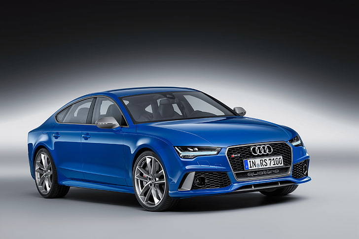 HD wallpaper: blue, Audi, RS 7, sign | Wallpaper Flare