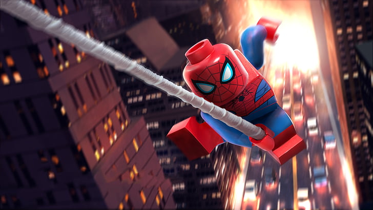Movie, Lego Spider-Man: Vexed By Venom, architecture, illuminated, HD wallpaper
