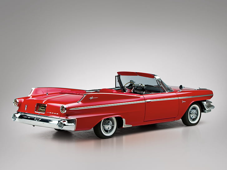 1960, classic, convertible, d 500, dodge, muscle, polara, HD wallpaper