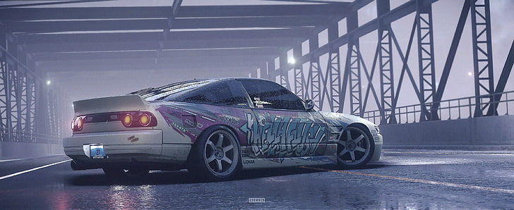 CROWNED, Need for Speed, Nissan 200SX, car, motor vehicle, transportation