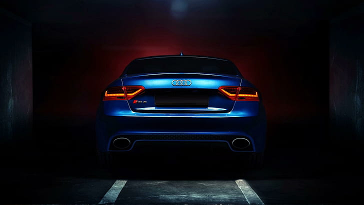 Audi RS 5, blue audi car, cars, 1920x1080, HD wallpaper