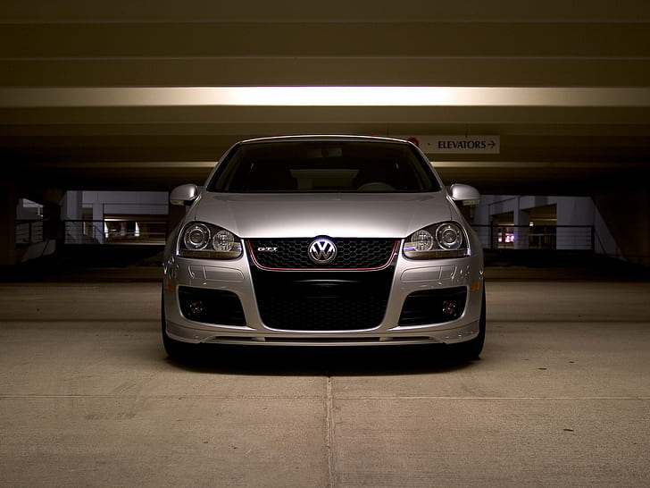 Volkswagen, Car, Front View, HD wallpaper