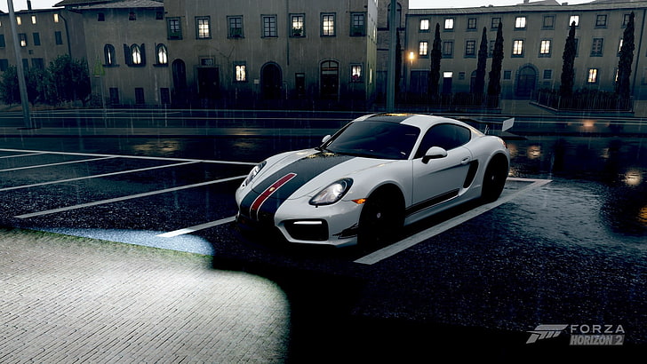 Forza Horizon 2, car, supercars, Porsche, video games, architecture