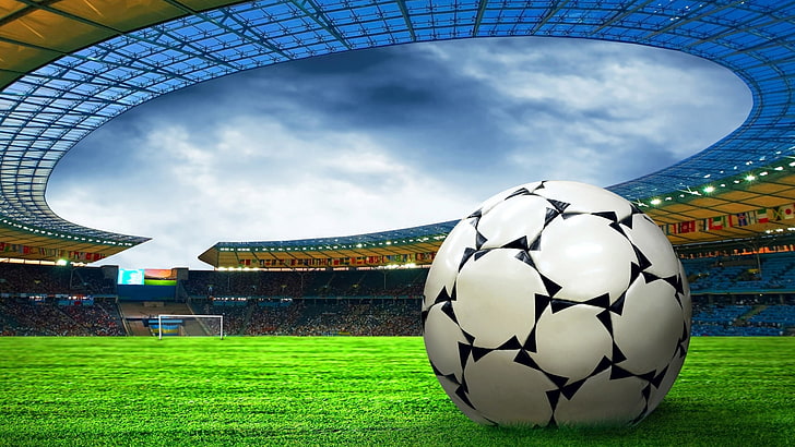 ball, soccer ball, football, score, sport, game equipment, team, HD wallpaper