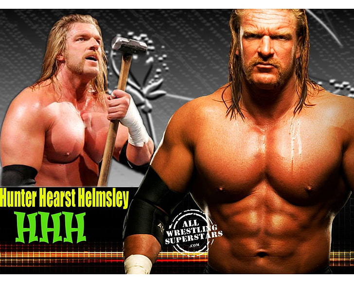 WWE, Triple H, shirtless, strength, muscular build, sport, men
