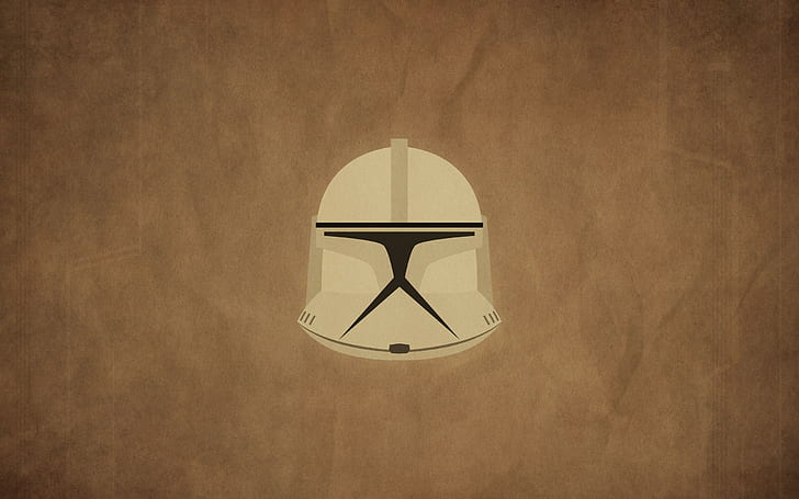 Star Wars, clone trooper, science fiction, minimalism, movies, HD wallpaper