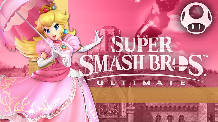 Video Game, Super Smash Bros. Ultimate, Princess Peach, Super Mario, HD wallpaper