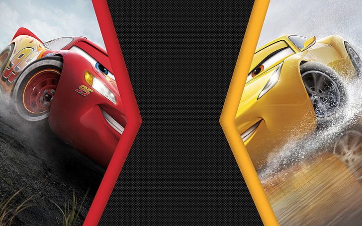 Cars 3 Lightning McQueen Vs Cruz Ramirez 4K 8K, transportation, HD wallpaper