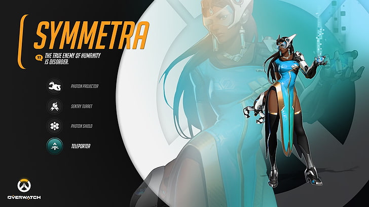 Symmetra anime character illustration, Blizzard Entertainment, HD wallpaper