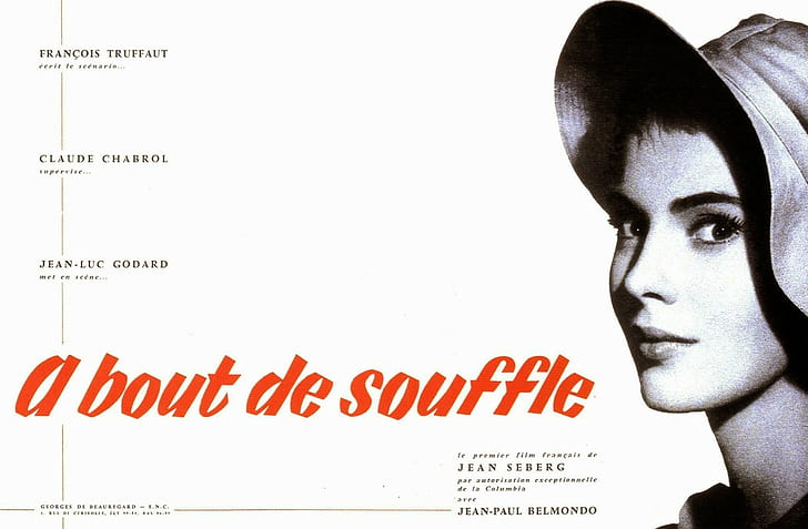Film posters, À bout de souffle, Jean-Luc Godard, Jean Seberg