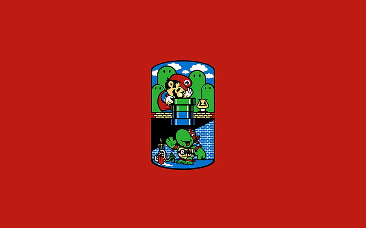 Teenage Mutant Ninja Turtles Raphael Red Mario Nintendo HD, video games, HD wallpaper