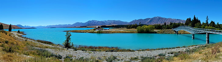 New Zealand, Mt Cook, landscape, water, mountain, scenics - nature