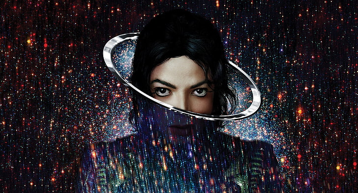 Michael Jackson, music, sparkles, one person, portrait, headshot, HD wallpaper