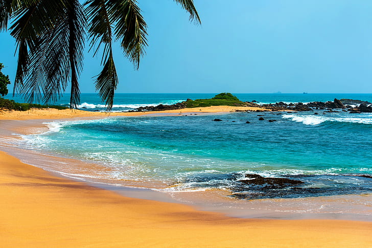 beach, landscape, tropical, sea, summer, HD wallpaper